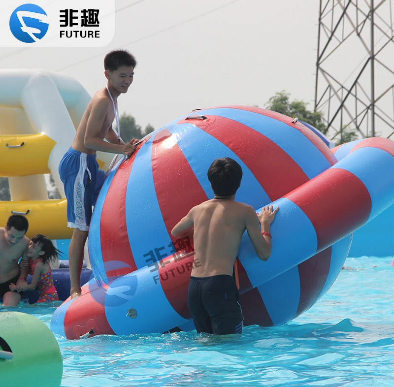 Inflatable UFO Rotary Gyro Roller Ball Water Spinner Gyroscope Equipment Water Park For Children And Adults Fun Play