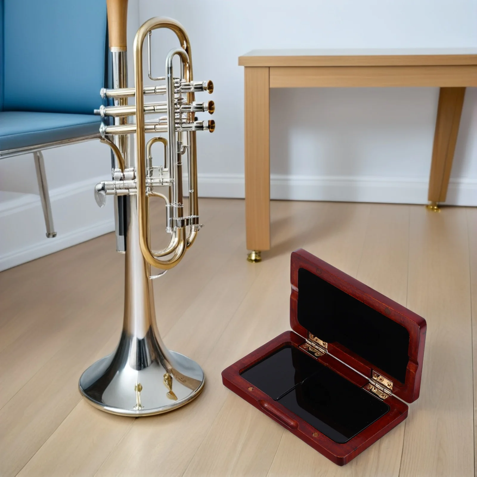 

Walnut Reed Case Box Black Walnut Mold-Resistant Magnetic Closure for Saxophone Clarinet Reed Protection Saxophone Case