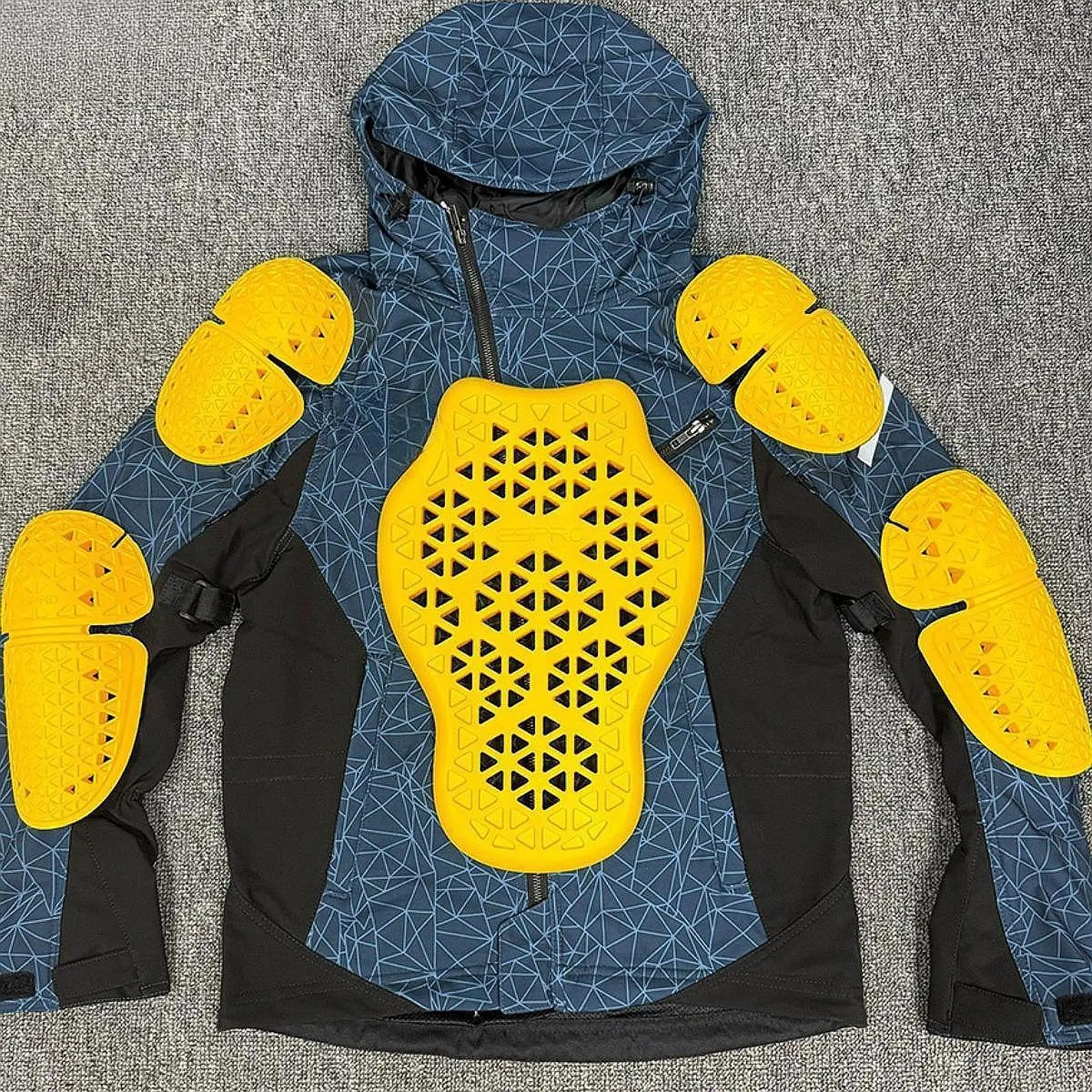 

5x Motorcycle Jacket Armor Inserts Protective Gear Set Removable for Cycling