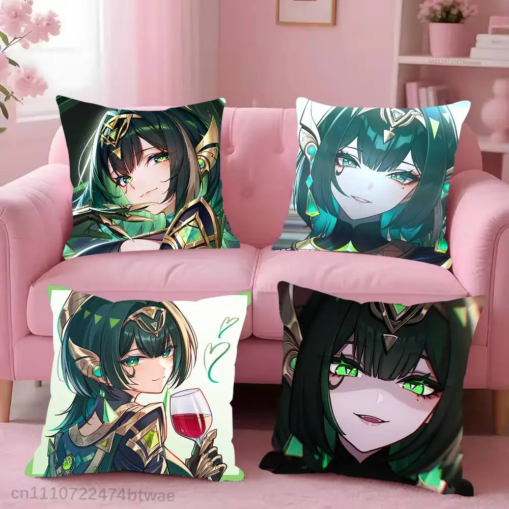 Genshin Impact Nefer Pillow Case Cover Square Sofa With For Pattern Comfortable Cushion suitable Of Room