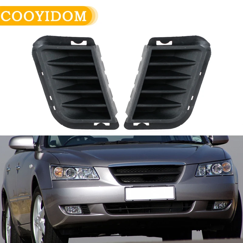 Amortecedor dianteiro do carro luz de nevoeiro capa grade lâmpada condução para hyundai sonata nf 2005 2006 2007 2008 2009 2010 farol capa moldura