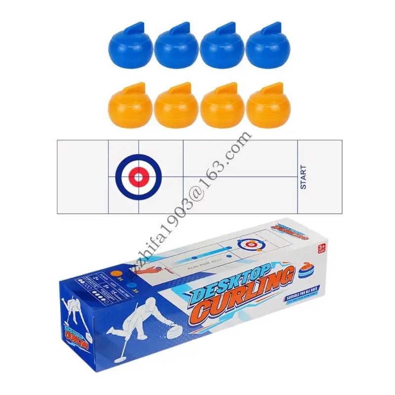 

Funny Tabletop Board Game Tabletop Curling Ball Game Indoor Sports Game .A5KC