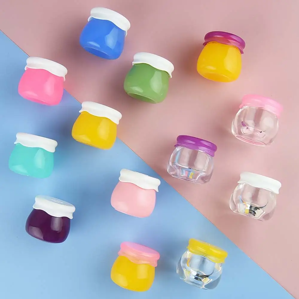 

10g Acrylic Face Cream Jar Cosmetic Packaging Refillable Bottles Travel Sample Box Make Up Container Mini Mushroom Shape Bottle