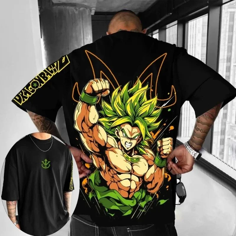

New Dragon Ball Anime Men's T Shirt 3D Print Broly Character Design Must Have for Anime Fans Unique