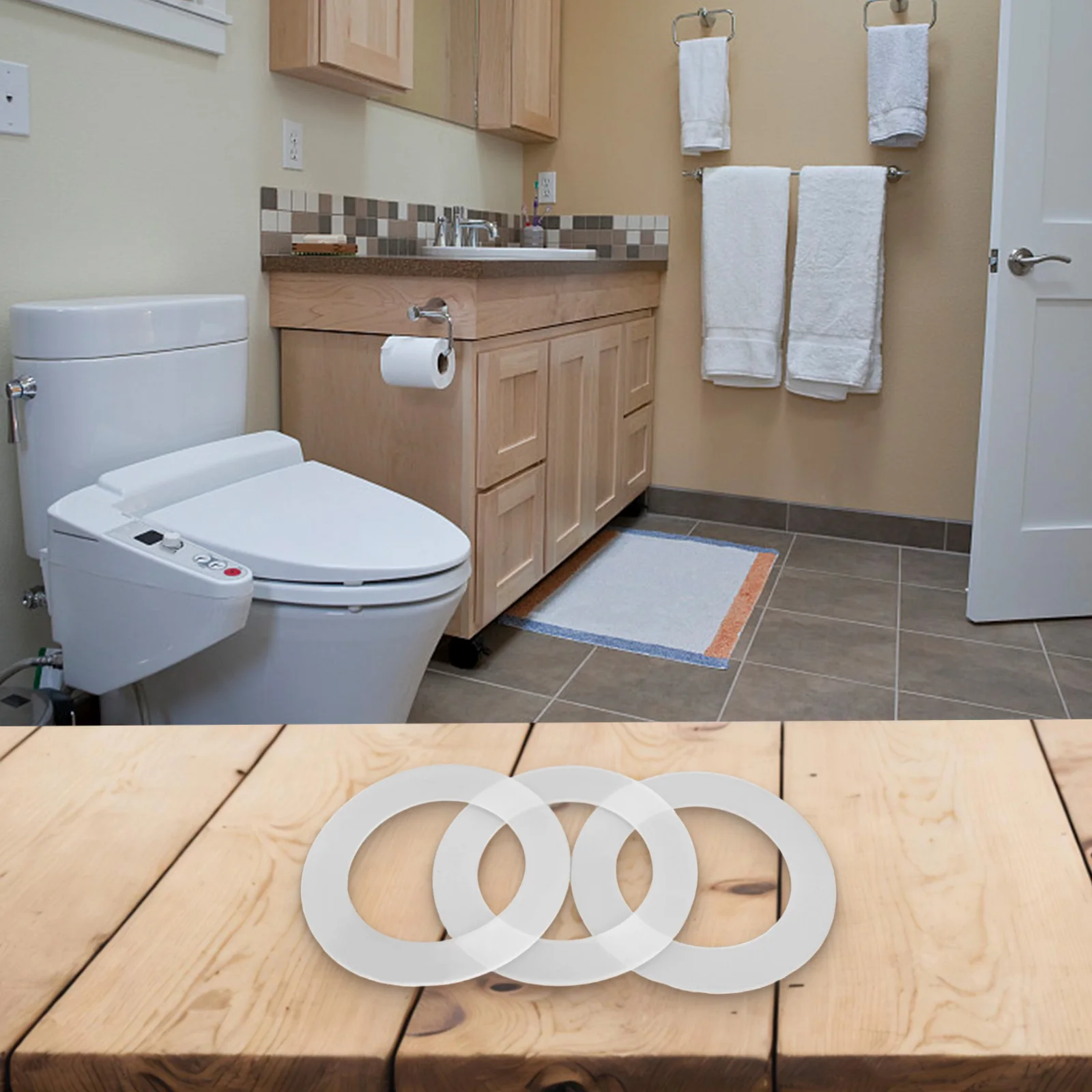 2 مللي متر سميكة Skylo فلوش صمام الختم استبدال غسالة المطاط المواد سهلة التركيب أداء طويل الأمد