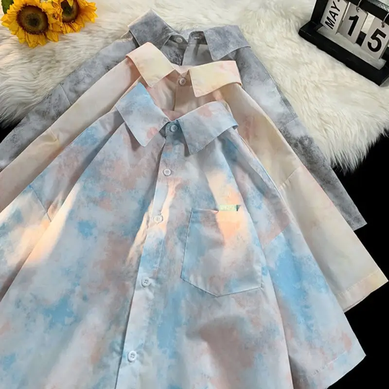 

Loose Fit ort Sve irt Men's Women's Workwear Sle Dyed irt Small Batch Design Breathable Lightweight Summer irt