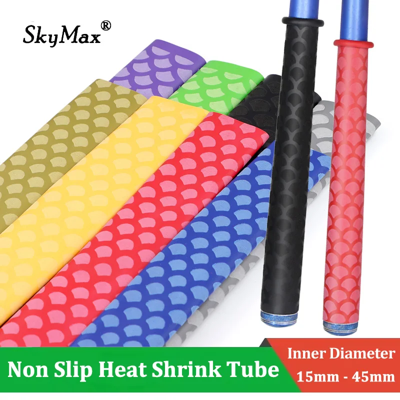 Fish Scale Pattern 2:1 Heat Shrink Tubing 15 - 45mm Fishing Rod Grips Bulding Handle Wrap Non Slip Waterproof Insulation Protect