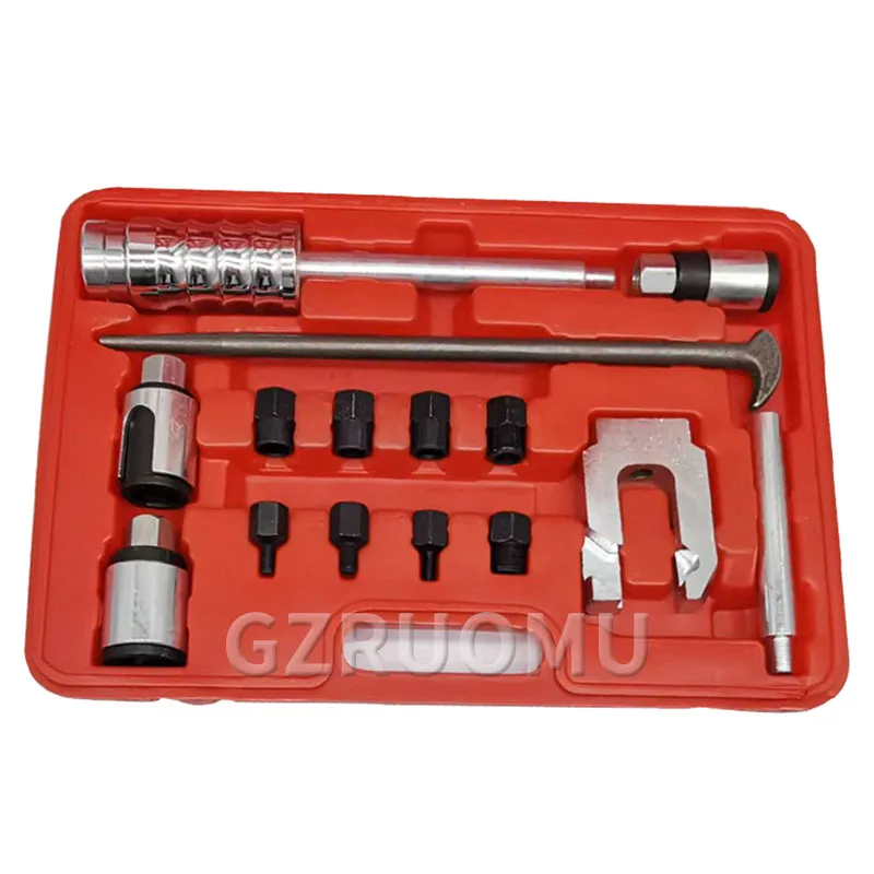 Common Rail Injector Dismantling Tool Built-In Spray Nozzle Puller For 110 & 120 Injector Slide Hammer Puller Crowbar Remove