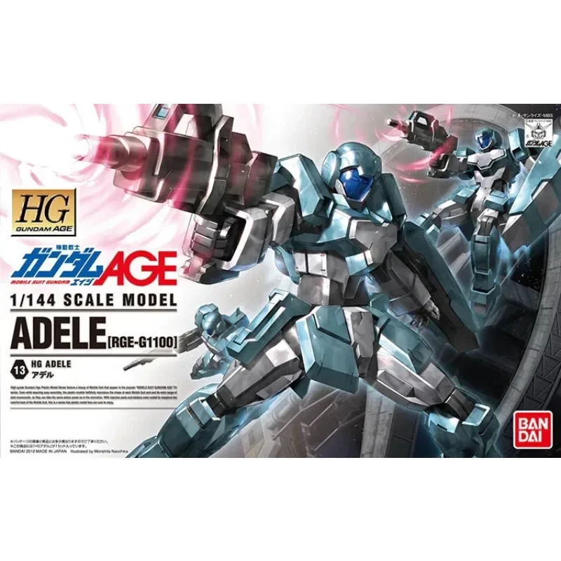 In Stock Original BANDAI Gundam Model HG AGE 13 1/144 ADELE RGE Gundam Assembly Anime Action Figure Model Toys Collection Gifts