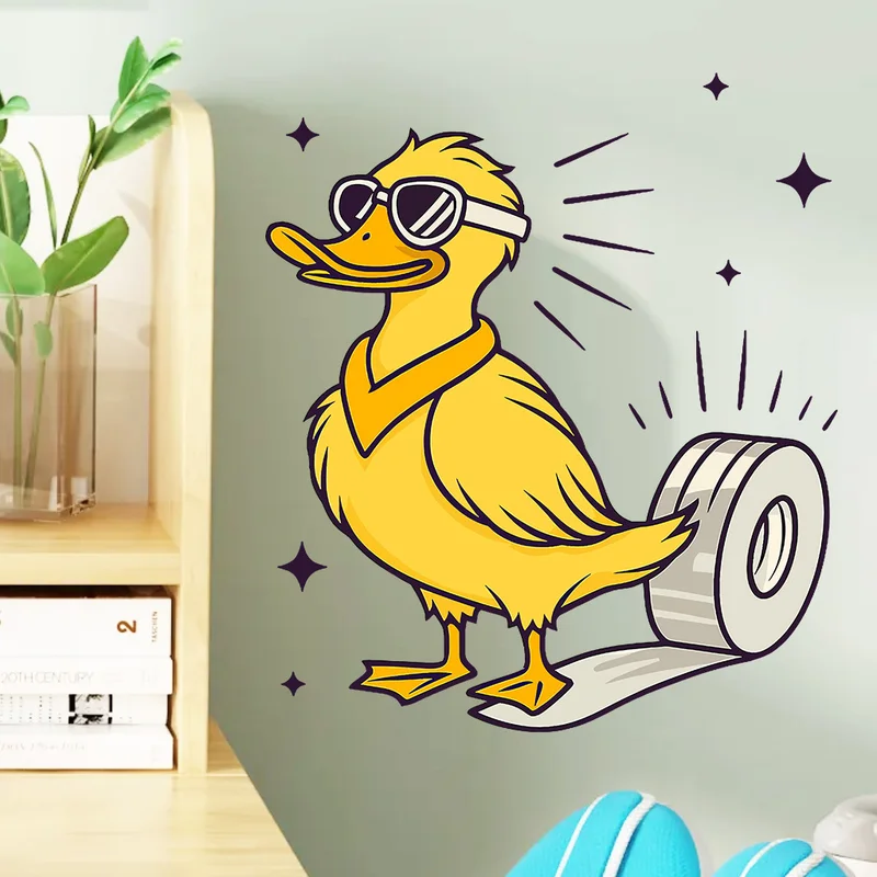 

Cartoon Ducklings Wall Stickers for Kids Baby Room Decor for Children's Home Decoration Wall Decals DIY Fashion Accessories