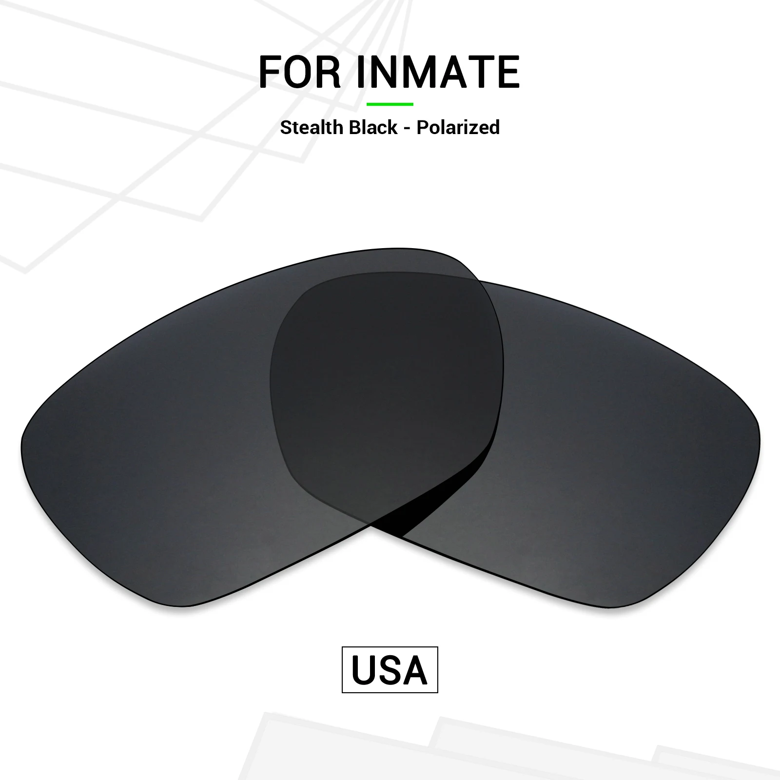 SNARK POLARIZED Replacement Lenses for Oakley Inmate Sunglasses - Multiple Options