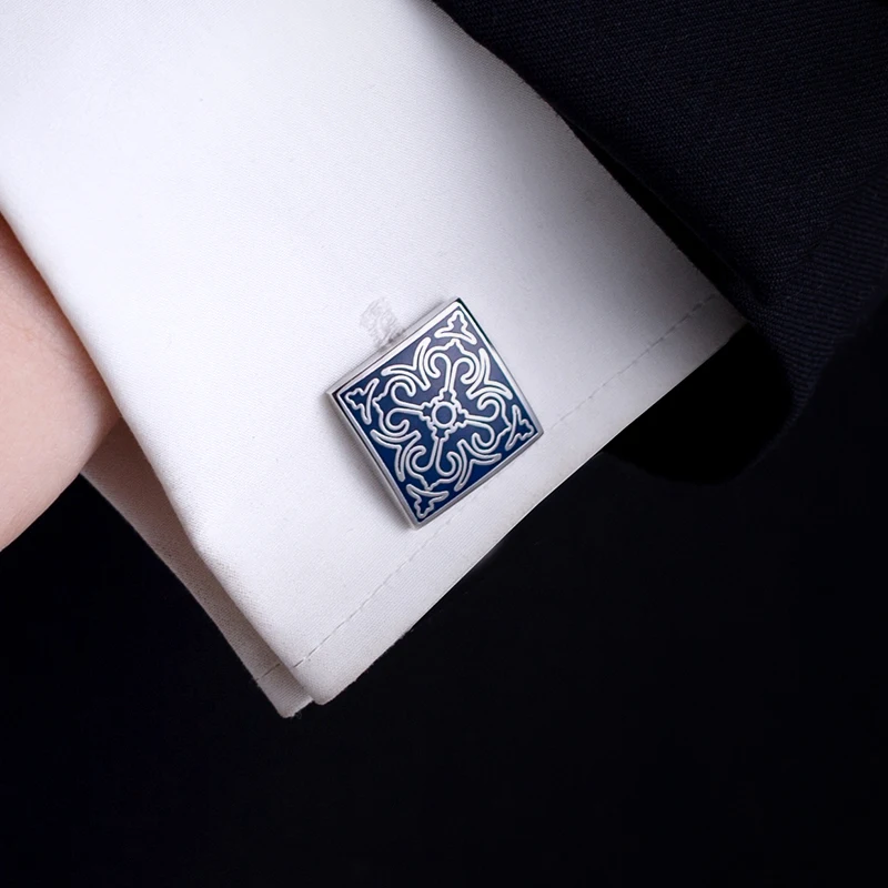 KFLK قميص أزياء أزرار أكمام للرجال العلامة التجارية أزرار أكمام الجملة عالية الجودة الفاخرة الزفاف الذكور الضيوف #6