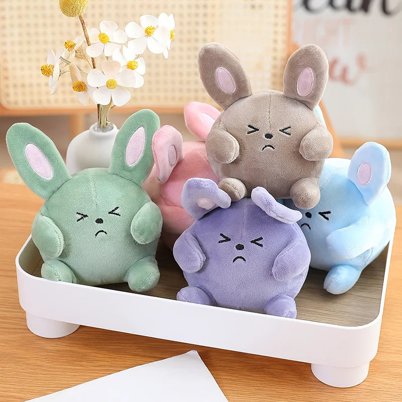 Cute Rabbit Plush Toy Decompress Stuffed Soft Animal Rabbit Funny Doll Baby Kids Toys Birthday Gift Christmas Present for Girl