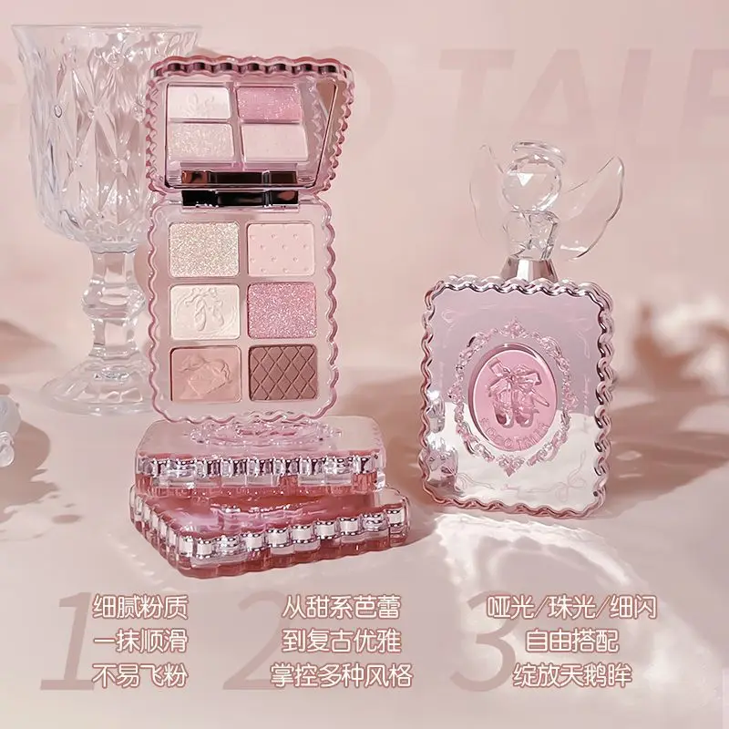 6 色のジェムストーン シリーズ アイシャドウ パレット アース トーン デイリー ライト シマー メイクアップ マット ポータブル 長持ち 高着色