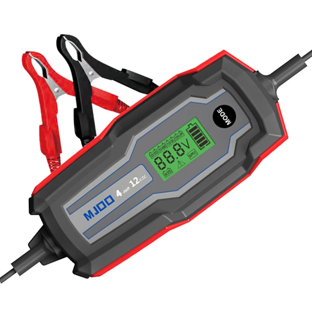 10A Portable Automatic Car Battery Charger With LCD Display