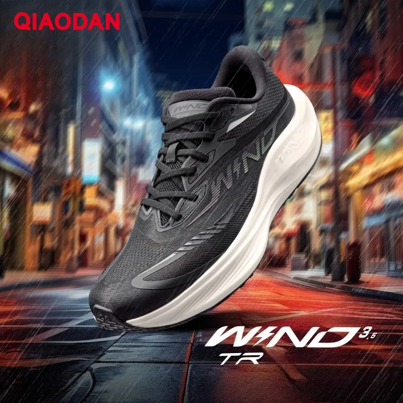 QIAODAN WIND 3.5TR Men Waterproof Sneakers 2025 Autumn Winter Shock Absorption Rebound Racing Running Shoes QDB023254297
