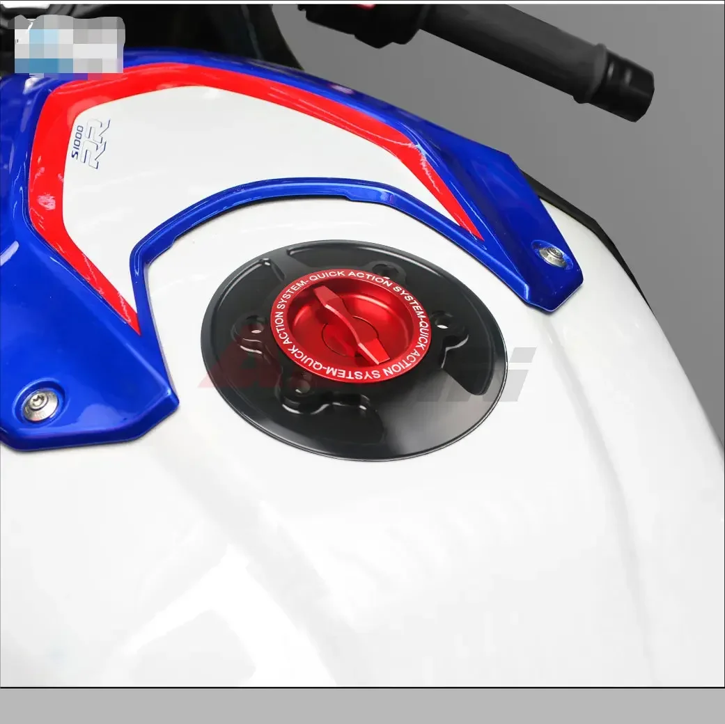 Fit for BMW S1000RR S1000R HP4 M1000RR 2009-2024 Keyless CNC Racing Quick Release Motorcycle Tank Fuel Caps Case Gas Cover
