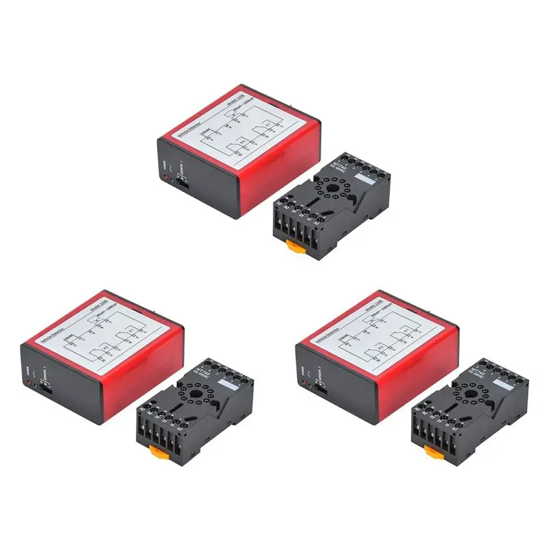 [Superx&KND]3X 110B Vehicle Detector AC220V Single Channel Inductive Vehicle Loop Detector For Car Parking Lot Access Control