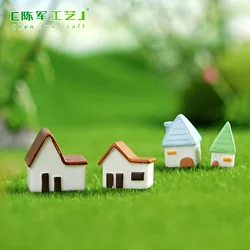 6Pcs Wholesale Micro Landscape Creative European Small House Villa, Gardening Landscaping Accessories Desktop Miniature Ornament