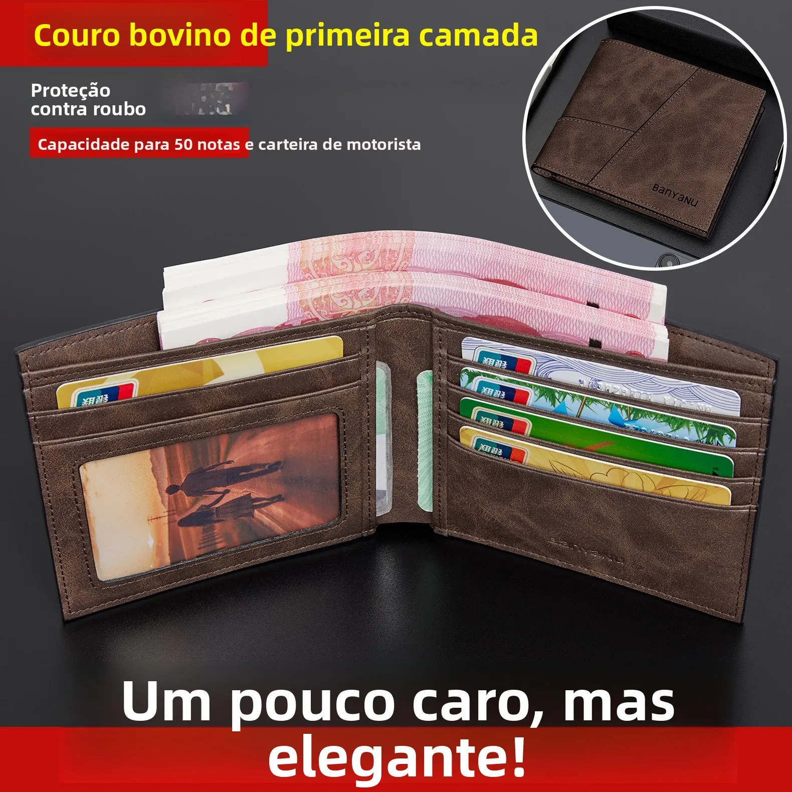 genuine-cowhide-leather-wallet-short-style-for-men-and-women-large-capacity-money-clip-vintage-style-polyester