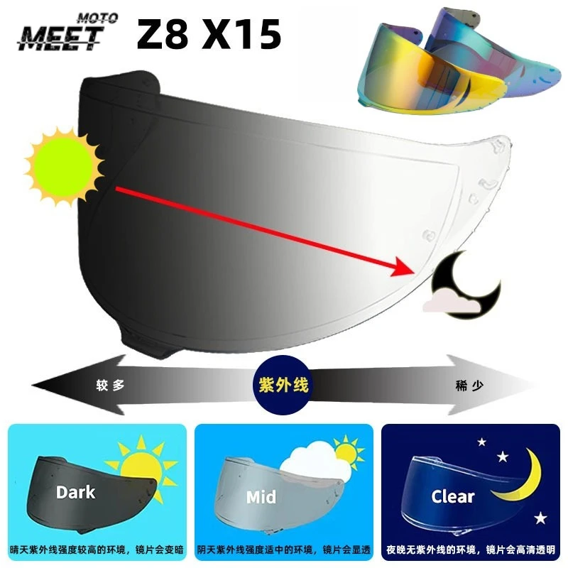 

Motorcycle Helmet Visor Full Face for SHOEI Z7/X14/Z8/X15 Anti-scratch Wind Shield Glasses Visor Motorcycle Accessories