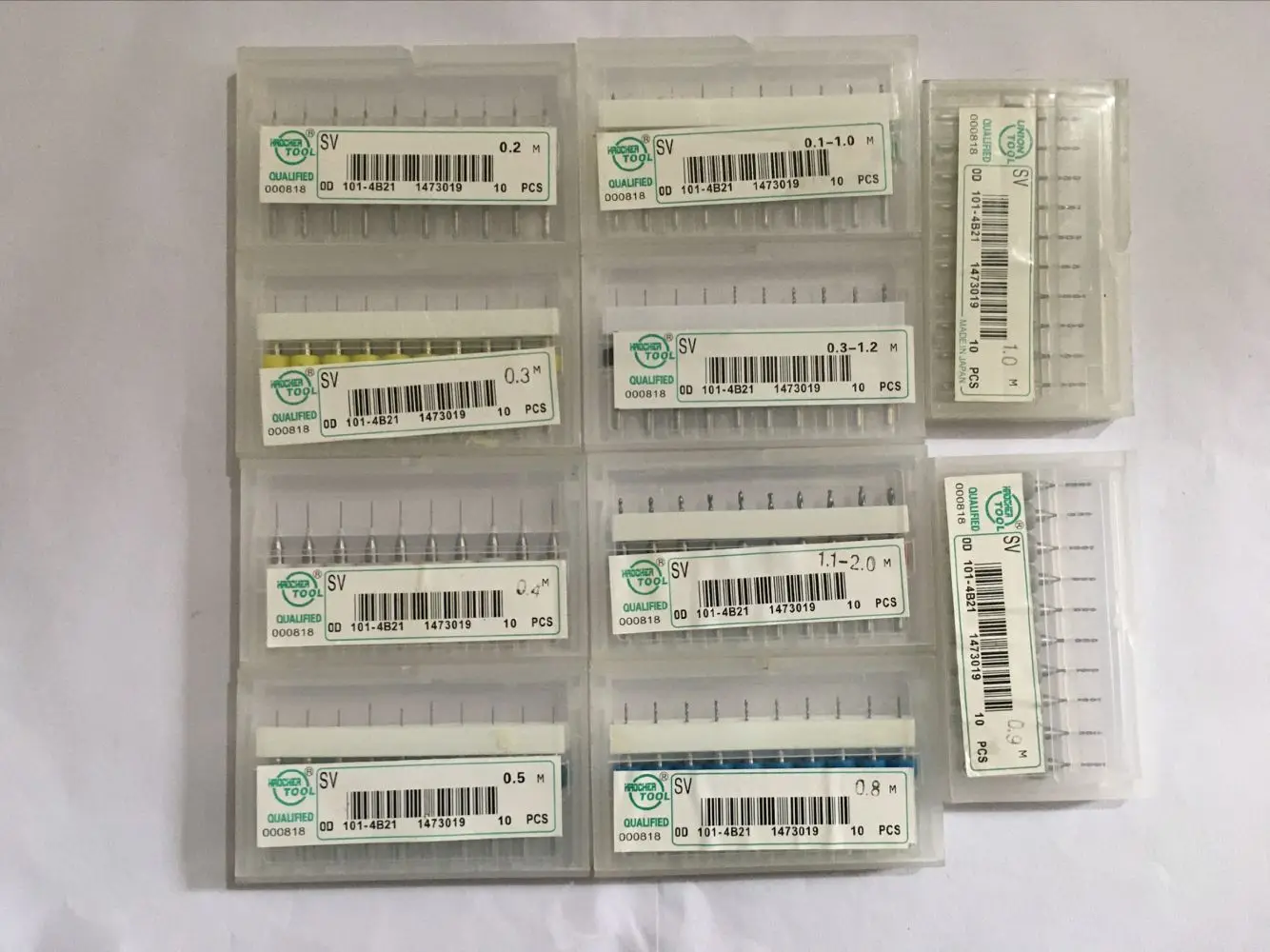 10 sztuk 0.1/0.2/0.3/0.4/0.5/0.6/0.7/08/0.9/1.0mm węglika nadruk PCB Circuit Board wiertarka CNC bity PCB grawerowanie stal wolframowa wiertarka