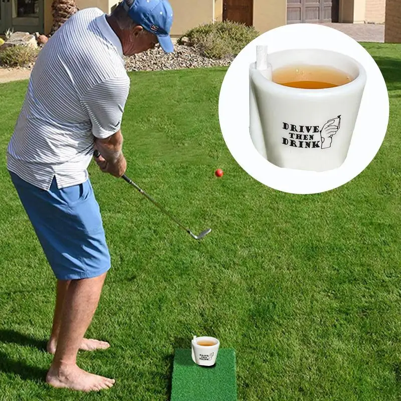Golf Shots Shot Glass Golf Figurine Wine Glasses Shot Glass Collectible Figurines Golf Ball Base Funny Whiskey Cup Small Shot