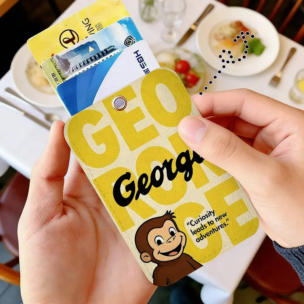 G-George The C-Curious Monkey Personalised Holder Suitable for Bank card,Subway, Bus Card Wallet Card Case Badge Holder Keychain