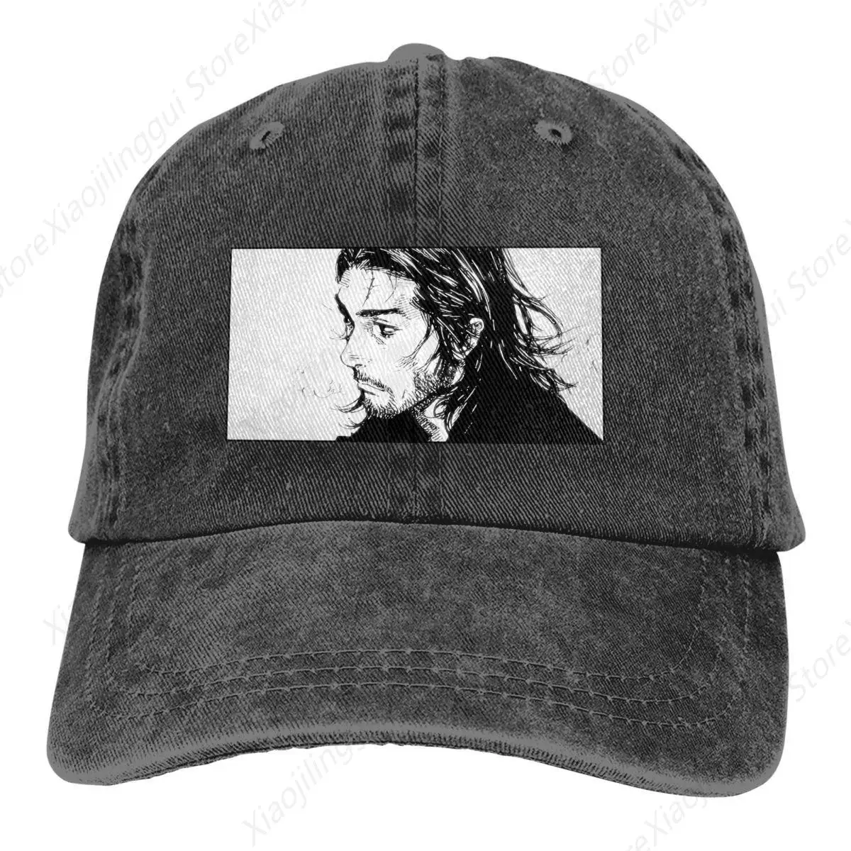 Washed Men's Baseball Cap Vagabond Miyamoto Musashi Sasaki Kojiro Manga Cool Eyes Trucker Snapback Caps Dad Hat Golf Hats