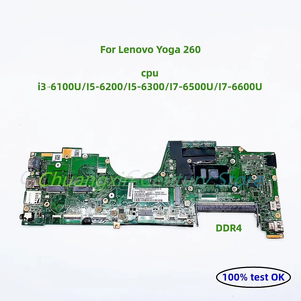 

LA-C581P For ThinkPad YOGA260 notebook motherboard CPUI3-6100U/ i5-6200U/6300U/I7-6500U/6600U DDR4 100% Test original mainboard