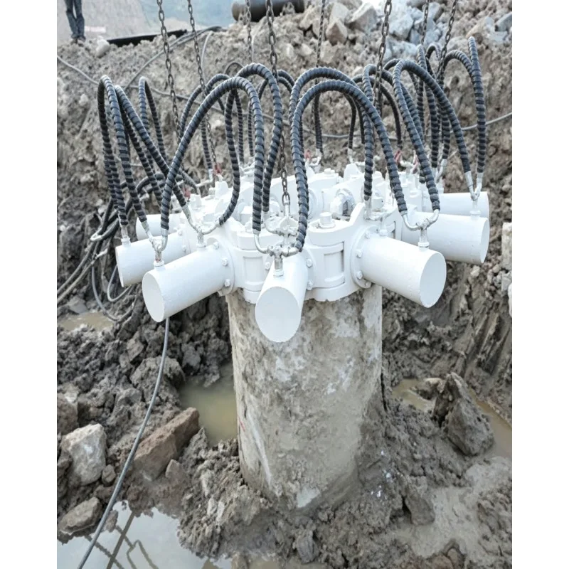 Customized Modular Hydraulic Concrete Pile Cutting Machine Powerful Concrete Pile Breaker Breaking Tools for Large Diameter Pile