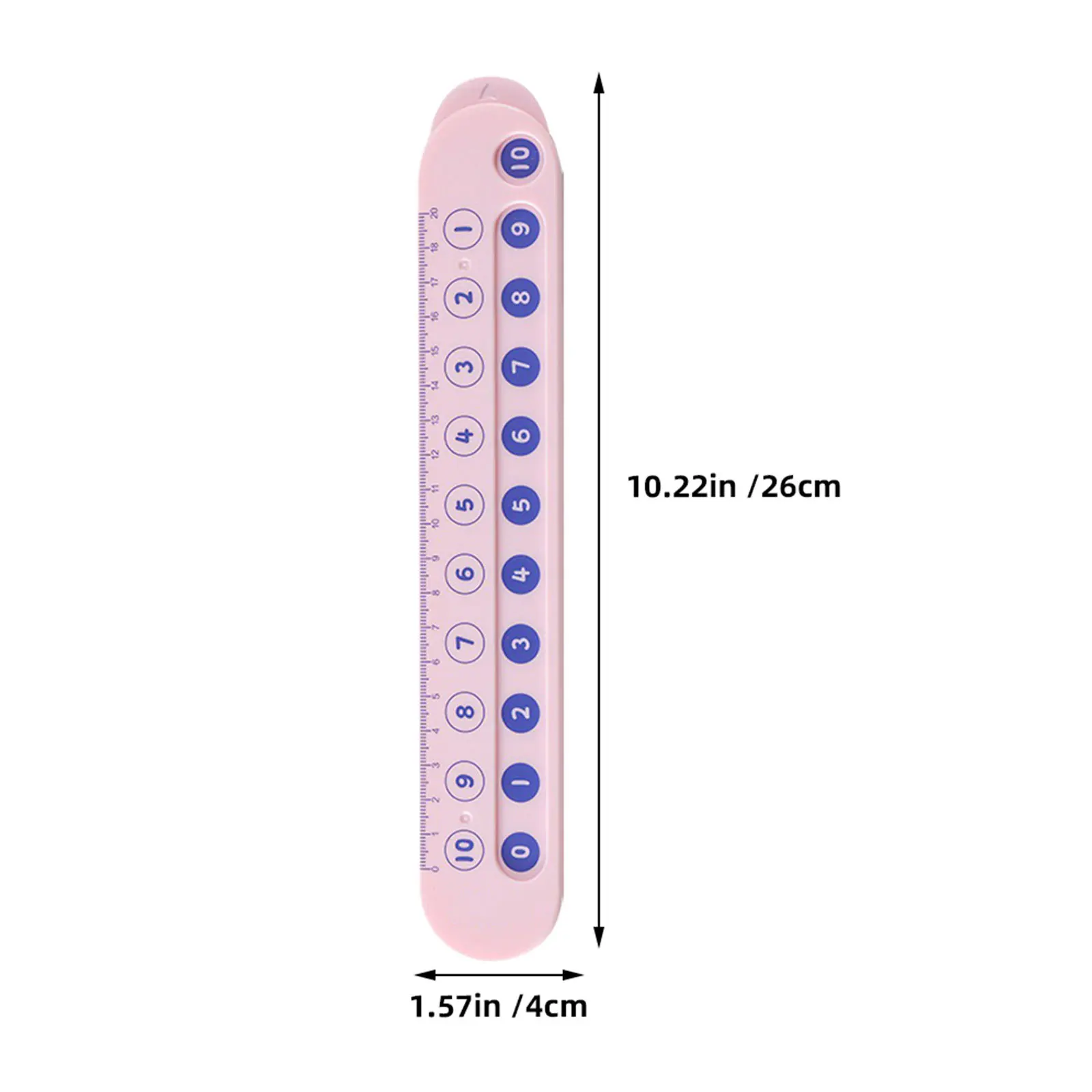 2 stuks educatieve wiskundeliniaal interactief leermiddel voor kleuters rekenkundige praktijk dubbelzijdige wiskundevaardigheden