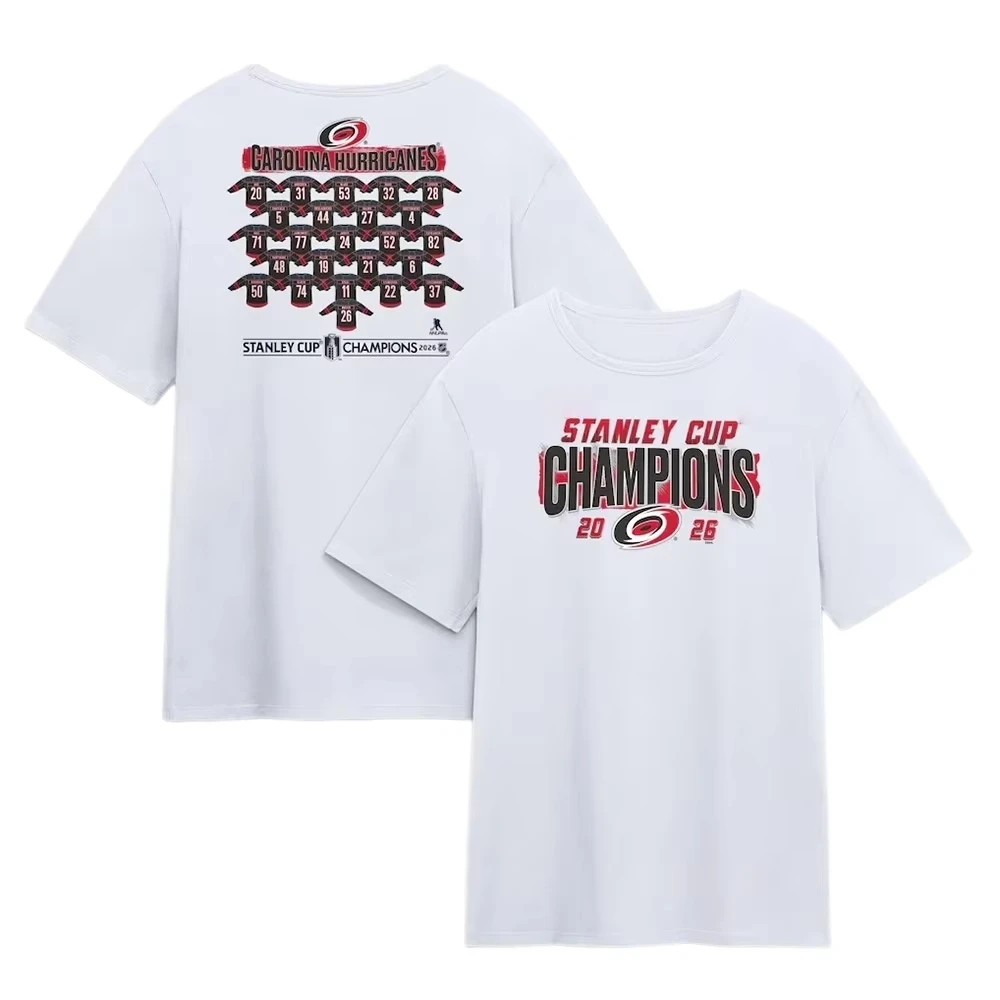 Carolina Hurricanes Champions 2026 New Commemorate Merch T Shirt 100%Cotton Unisex Men‘s Women's T-Shirt Y2k Popular Casual Tee