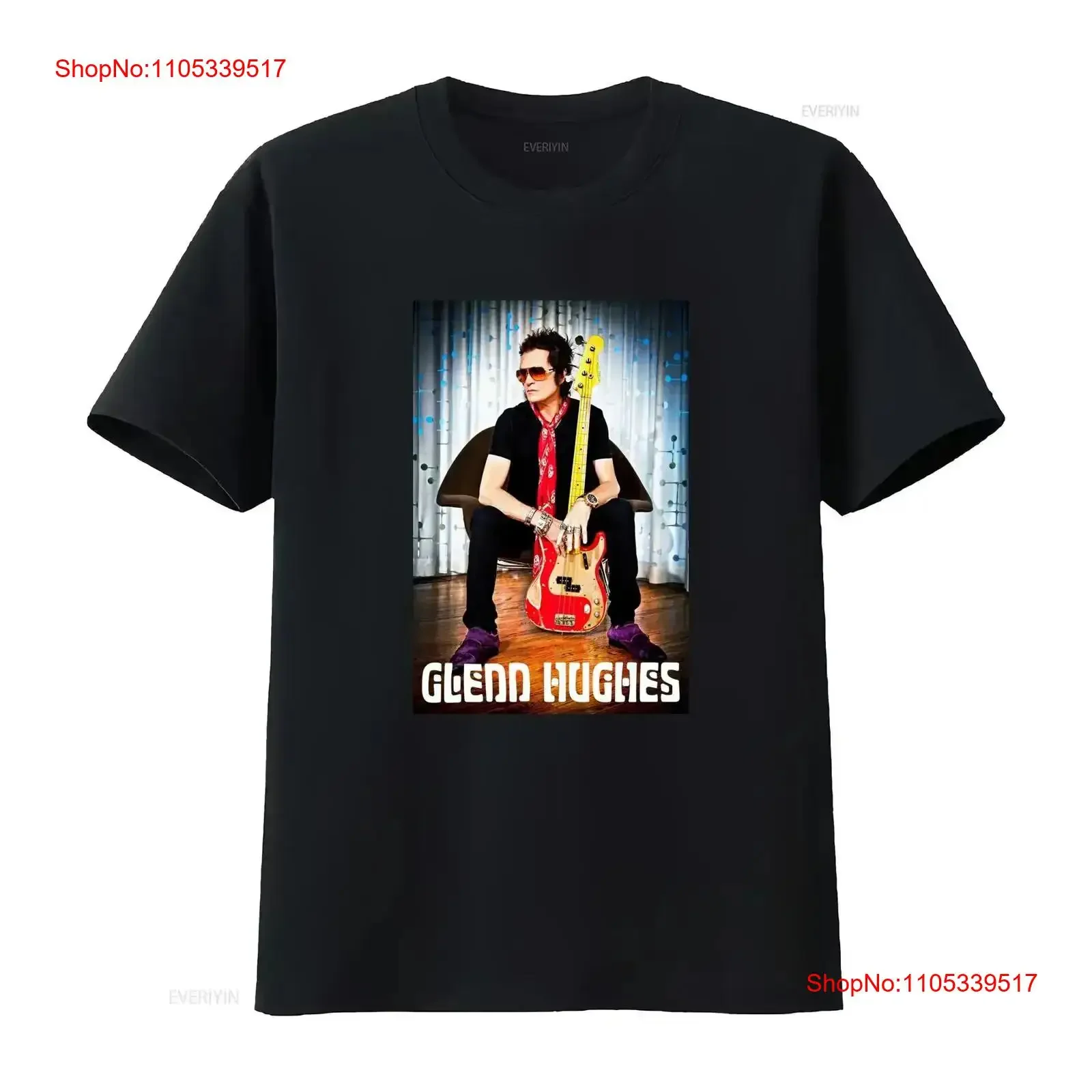 Vintage GLENN HUGHES BAND T shirts S 4XL COTTON NL1570 Washed Top For Everyday Wear Soft streetwear designer clothes vintage