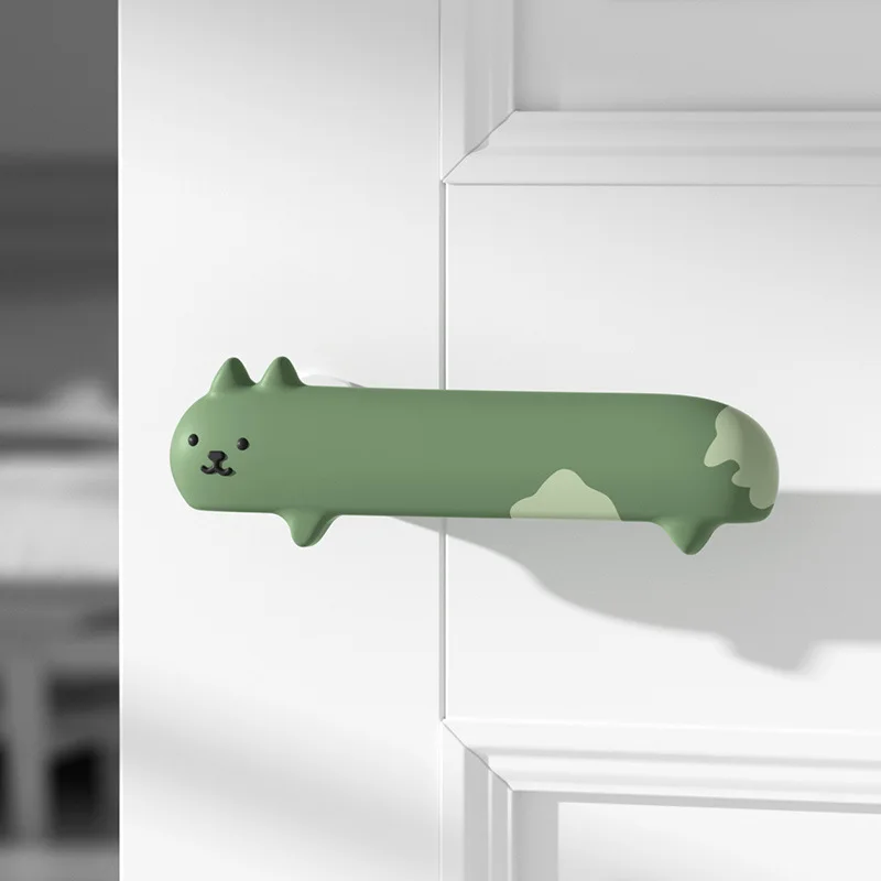 Silicone Door Handle Protective Cover Bedroom Door Bathroom Handle Silent Anti-collision Thickened Anti-collision Pad Wall Cover