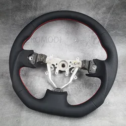 For SUBARU Impreza mk3 III wrx sti Alcantara Flat bottom Steering wheel