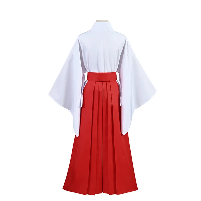 Disfraz de Anime Jujutsu Kaisen Iori Utahime para mujer, traje de Cosplay, Kimono, bata de murciélago, Top, falda roja, peluca con lazo, conjunto de Halloween