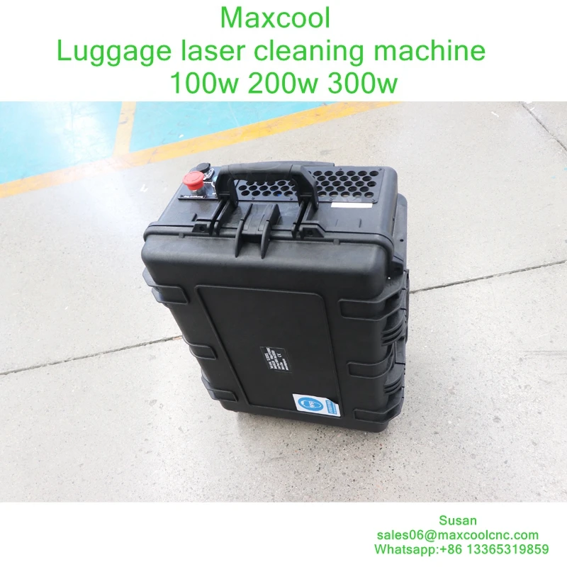 

100W 200W 300W 500W Portable Raycus JPT Max Pulsed Pulsing Laser Cleaning Machine For Metal Surface Oil Coating Paint