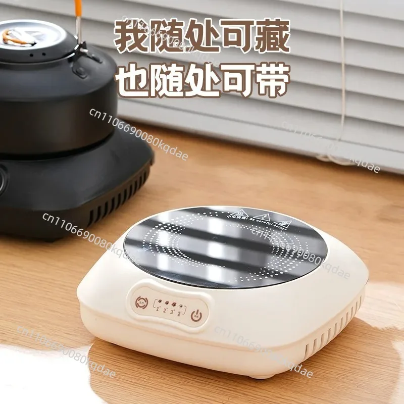 800W Portable Circular Heating Base, Multi‑Purpose Low‑Power Button‑Operated Household Heating Equipment