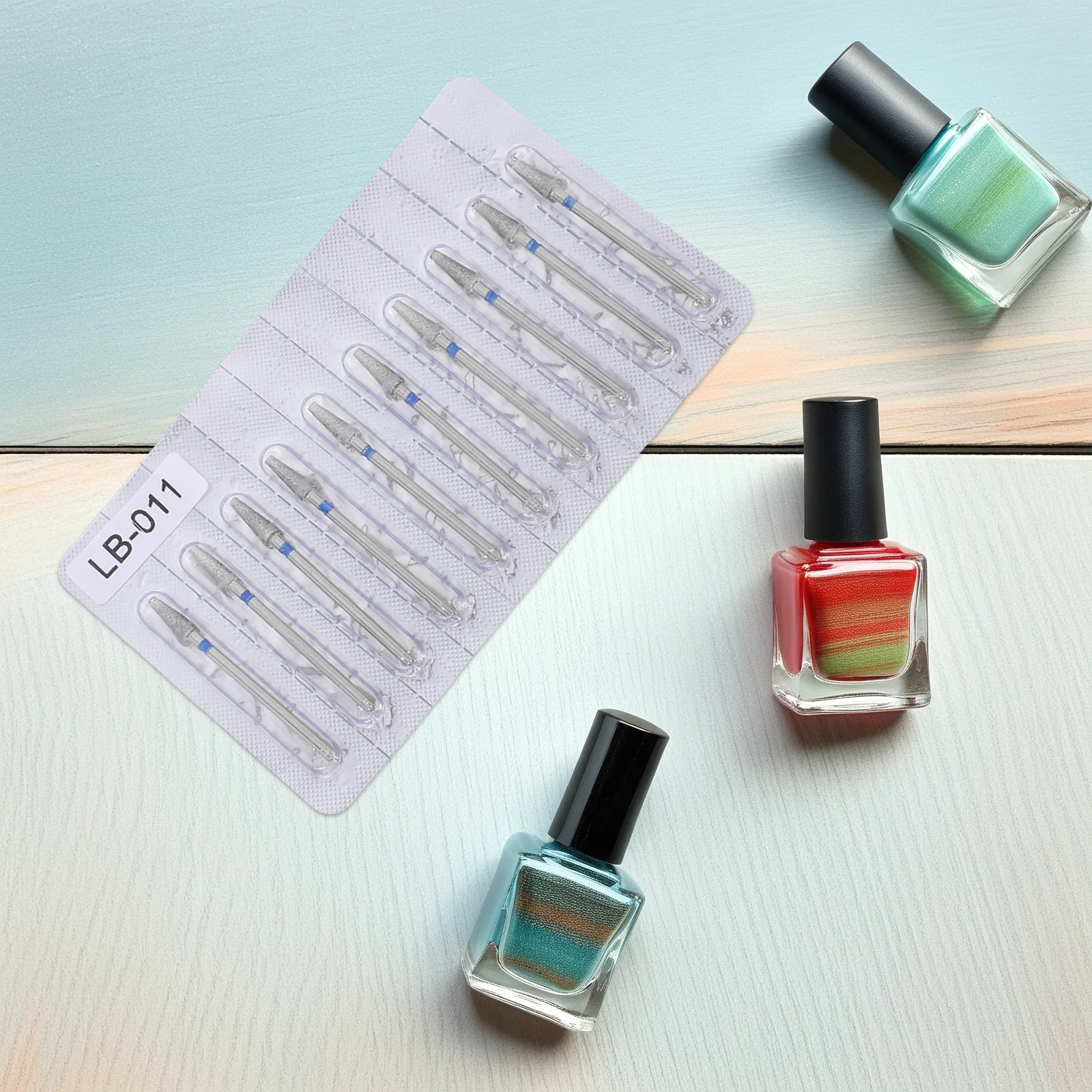 10 قطعة لقمة ثقب الأظافر صالون جودة الملف الكهربائي آلة رئيس تلميح الرملي بت مانيكير تلميع الفن إزالة البشرة #1