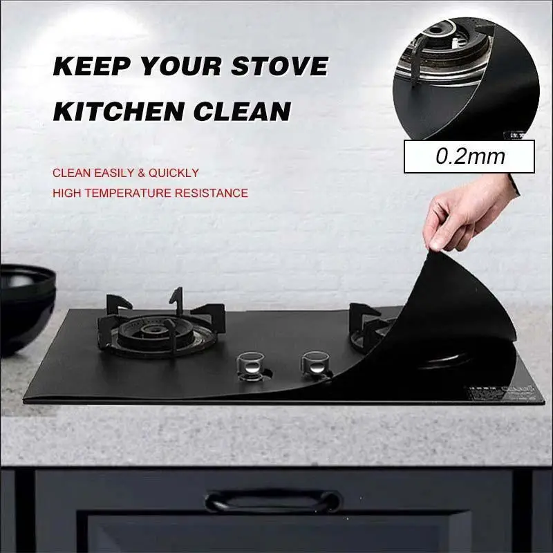 Reusable Gas Stove Protector Cooker Cover Liner Clean Mat Pad Kitchen Gas Stove Top Protector Kitchen Accessories