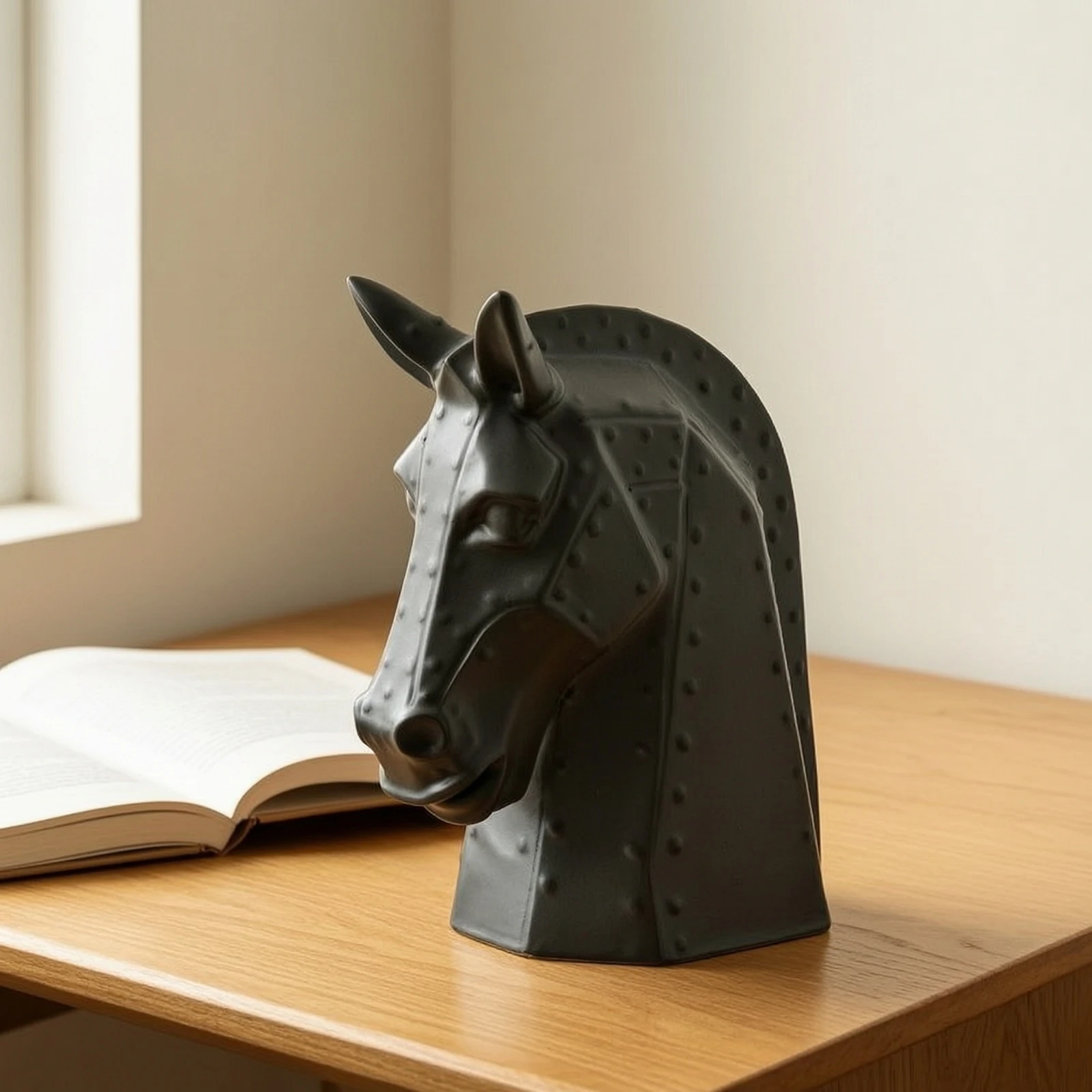 Horse Head Tissue Box Decorative Horse Head Tissue Box Cover Ornament Luxury Functional for Art Collectors, Living Room