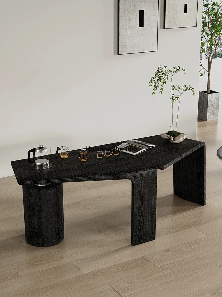 Full ash solid wood automatic water villa meeting guest kung fu tea table