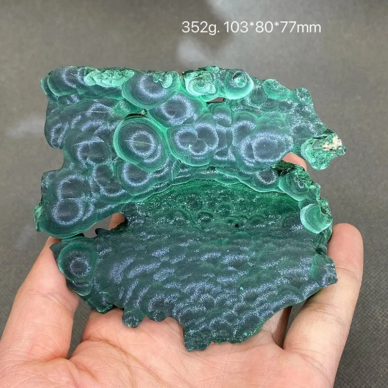 100% natural malachite (light irradiation shows aperture) original stone mineral specimen healing crystal.