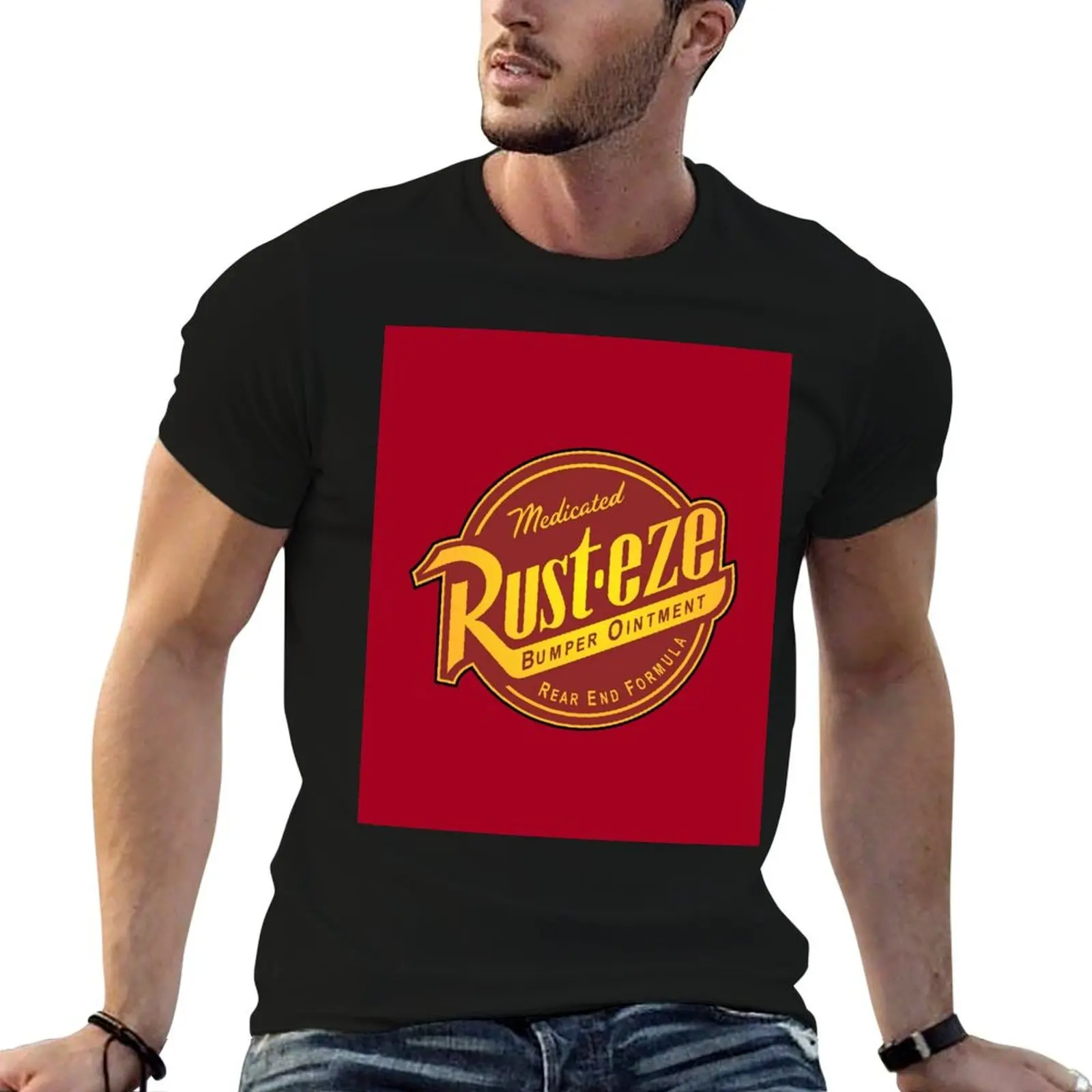 Rust-eze Logo T-Shirt graphic t shirt vintage kawaii clothes quick-drying mens clothing