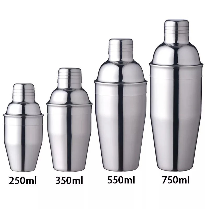 350/550/750ml Stainless Steel Shaker for Cocktails Cocktail Mixer Shaker Cocktails Accessories Party Bar Tool JBGJ01