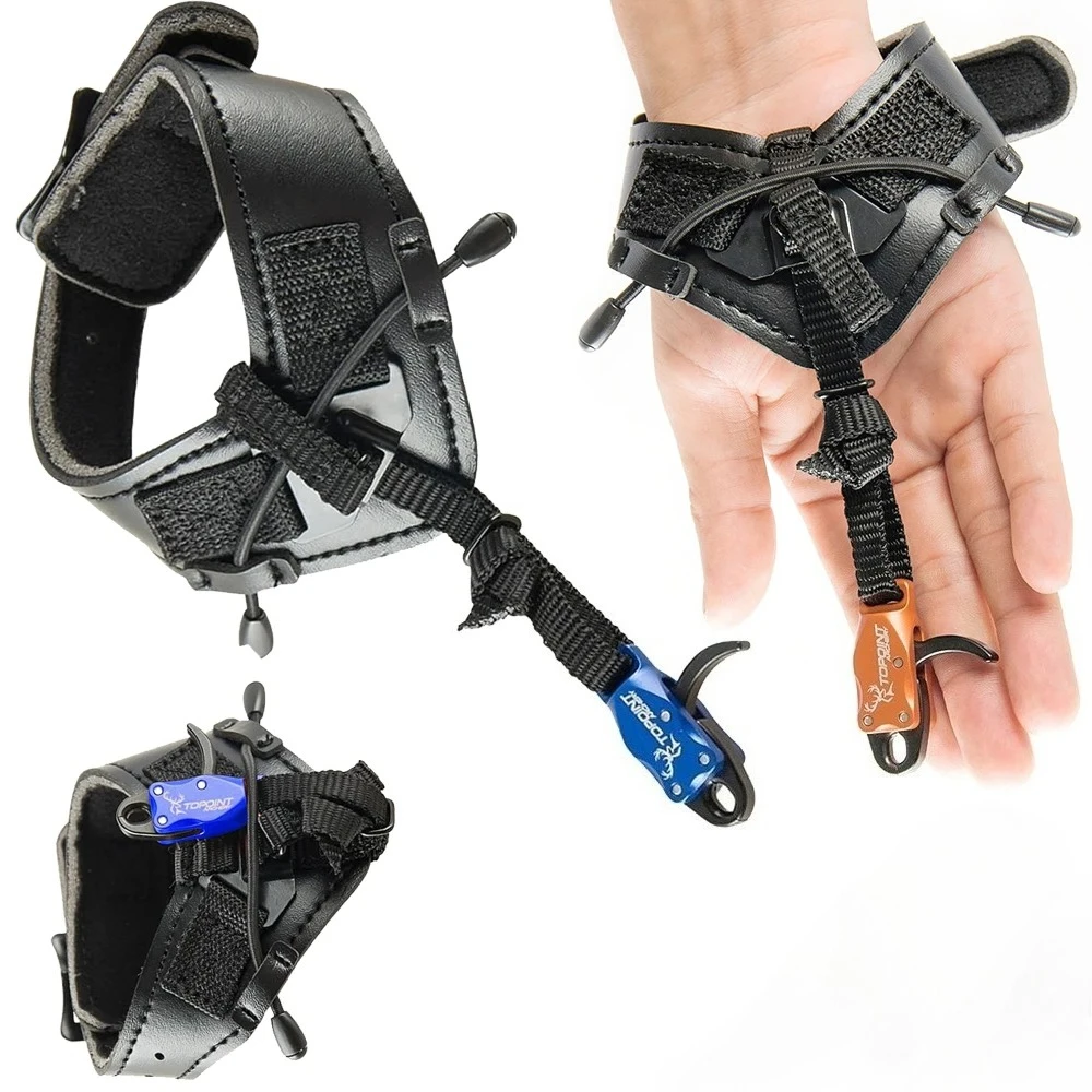 

Compound Bow Release Left Right Hand Archery Wrist Release Aid 360° Caliper Bow and Arrow Shooting Hunting Practice Accessory