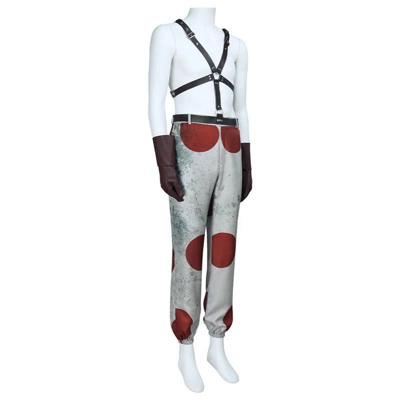 New Movie Twisted Sweet Tooth Men Metal Cosplay Costume Pants Belt Accessories Role Playing Halloween Carnival Suit Outfits