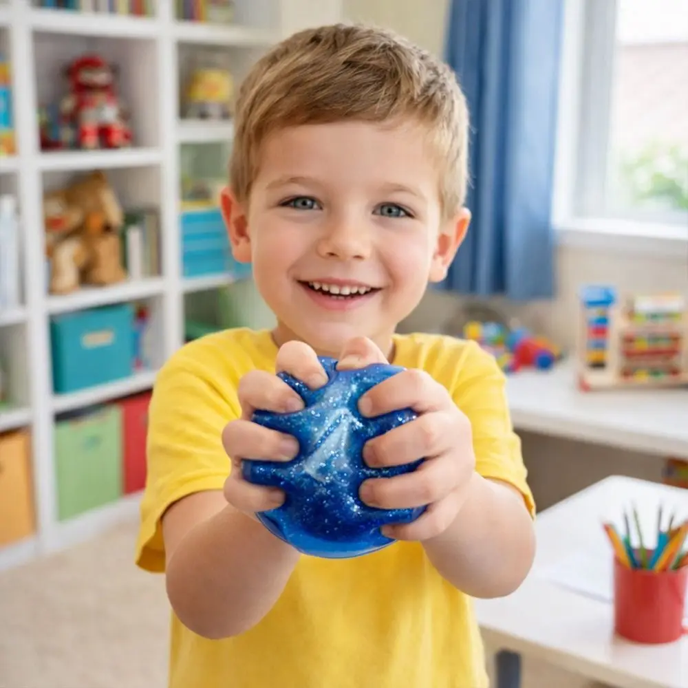 

Glitter Dumplings Squeeze Soft with Steamer Stress Relief Sensory Ball Slow Resilience Fidget Squeeze Decompression Dough