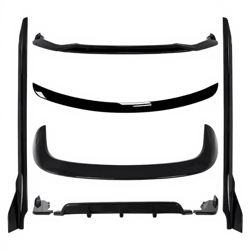 F48 Body Kit Plastic Full Body Kits Assembly Front Rear Bumper Side Skirts Carbon Fiber Look Bodykit for  X1 F48 2016 - 2020